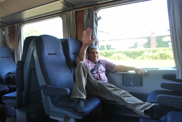 6. Rumunský spolupasažér ve vlaku z Bukurešti do Suceavy